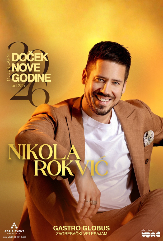 Doček Nove Godine 2026. – NIKOLA ROKVIĆ