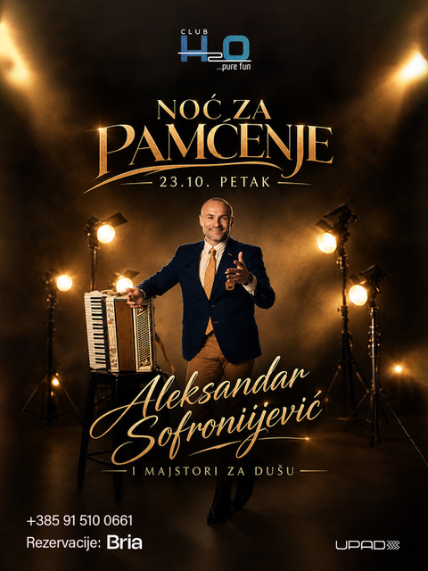 LIVE NASTUP ALEKSANDAR SOFRONIJEVIĆ I MAJSTORI ZA DUŠU