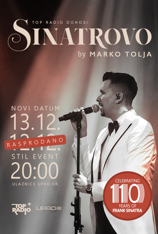 SINATROVO by Marko Tolja – nova prilika za večer punu glamura!